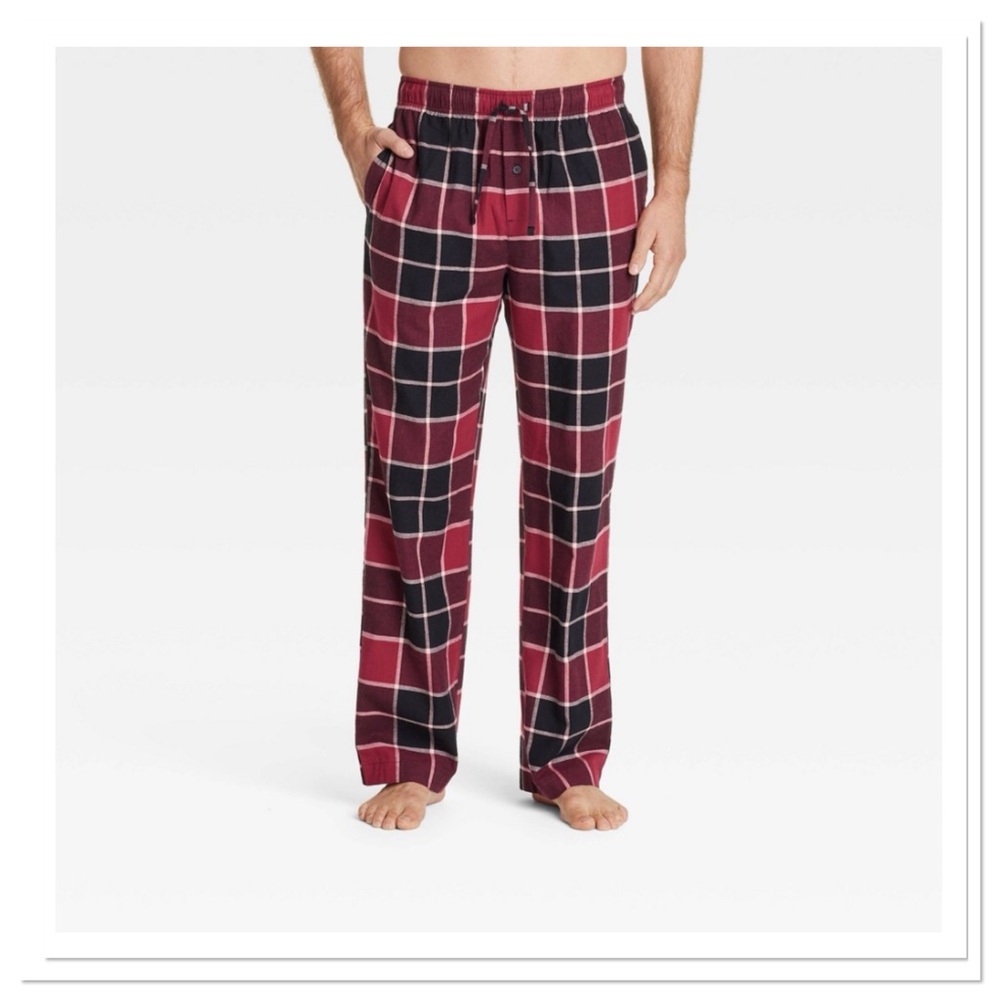 Men’s Flannel Pajama Pants Goodfellow & Co Black Plaid